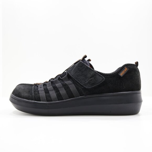 Rocket Dog Stoker Black Leather Chunky Square Toe Sneakers - 10 - Picture 1 of 7
